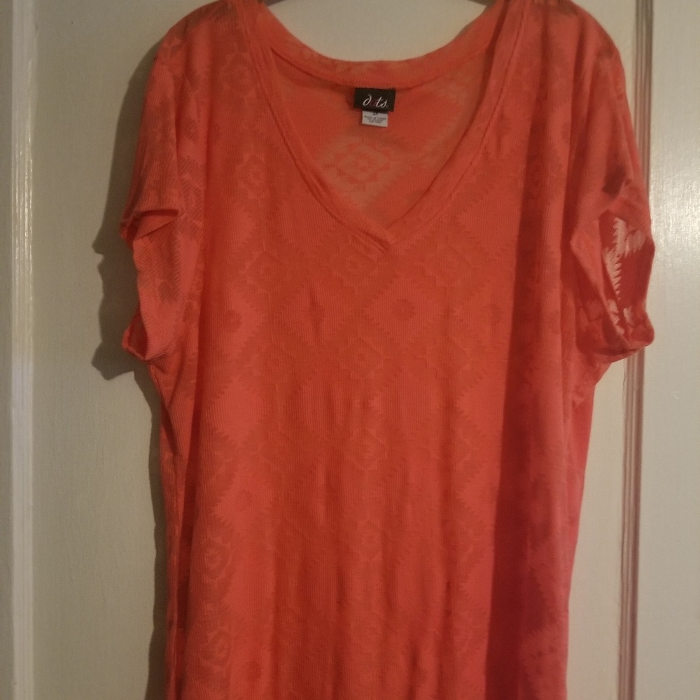 DOTS orange/peach blouse